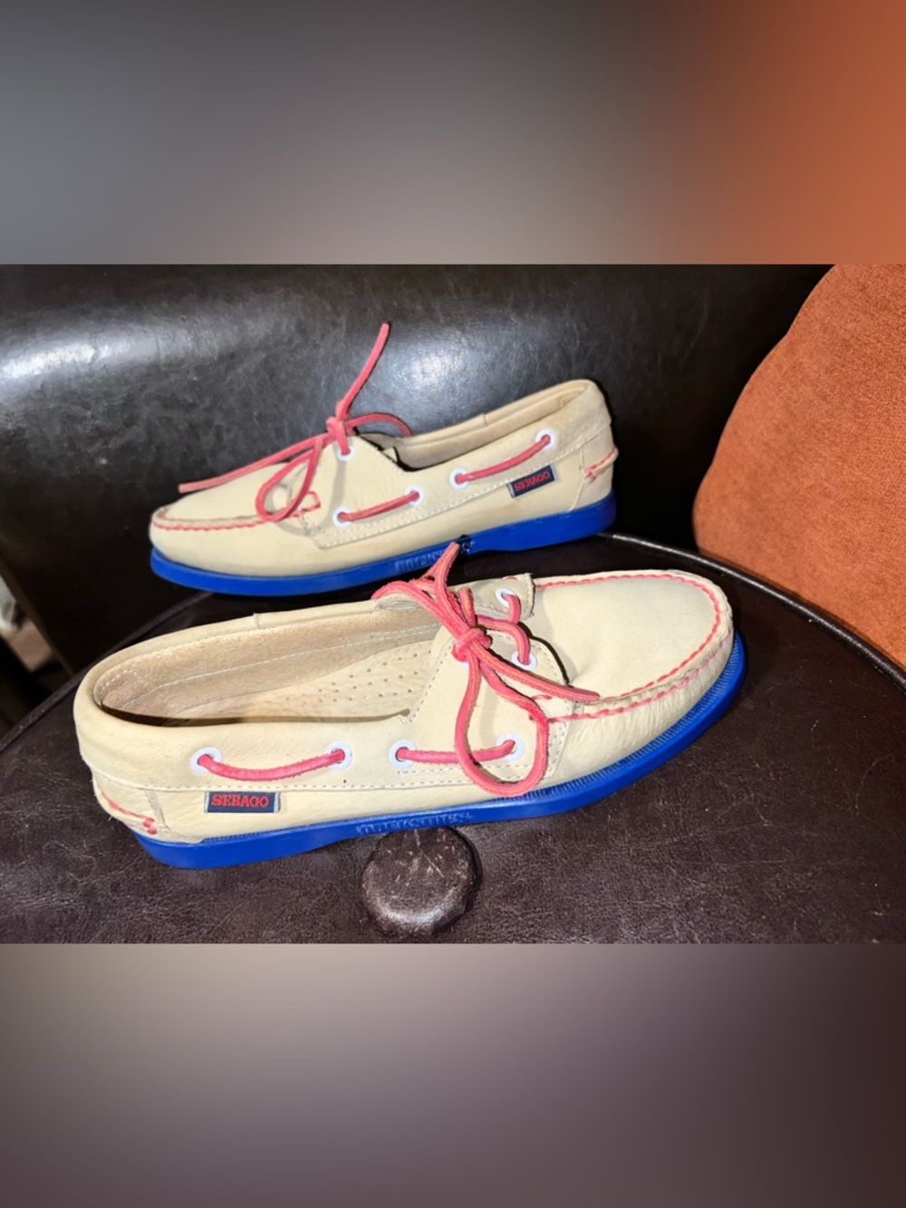 Sebago Docksides Portland calf leather boat shoes woman’s size 7M